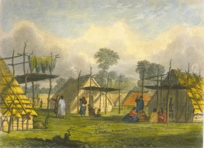 Village Dakotah, 1853 - Captain Seth Eastman